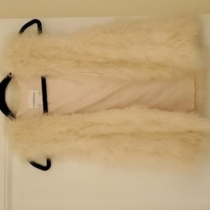 Club Monaco feather vest, xs, pink